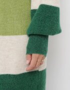 m&d fashion Cardigan Verde Lung în Dungi Amonta