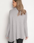 m&d fashion Maletă Gri deschis cu Vâscoză cu Croială Asimetrică și Mâneci tip liliac Reandriael