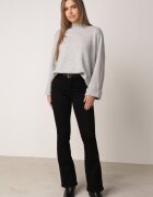 m&d fashion Pulover oversize cu adaos de lână cu guler înalt și manșete întoarse Jalowia Gri
