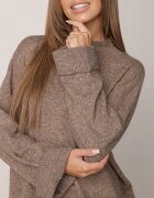 m&d fashion Pulover oversize cu adaos de lână cu guler înalt și manșete întoarse Jalowia Maro