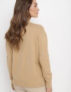 m&d fashion Pulover pe gât Bej Prisca