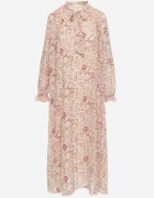 m&d fashion Rochie bej deschisă Plisată cu croială evazată cu imprimeu Paisley cu legătură la decolteu Rosamuna