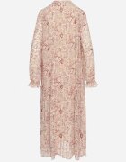 m&d fashion Rochie bej deschisă Plisată cu croială evazată cu imprimeu Paisley cu legătură la decolteu Rosamuna