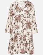 m&d fashion Rochie Maro din viscoză cu model geometric Filavara