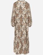 m&d fashion Rochie Maro din Viscoză Evazată cu Decolteu în V Atelida