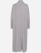m&d fashion Rochie Pulover Gri deschis cu Guler înalt și Vâscoză cu Croi tip cutie Alirinna