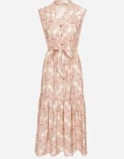 m&d fashion Rochie Roz din Viscoză Fără Mâneci cu cordon Filimea