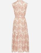 m&d fashion Rochie Roz din Viscoză Fără Mâneci cu cordon Filimea