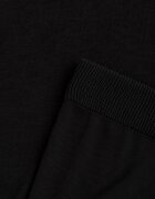 m&d fashion Set tricotat: bluză și pantaloni cu croială dreaptă în talie elastică cu vâscoză Lirette Negru