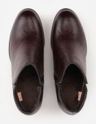 m.daszynski Botine cu toc gros din piele naturală cu decupaj decorativ Elavita Bordo