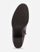 m.daszynski Botine cu toc gros din piele naturală cu decupaj decorativ Elavita Bordo