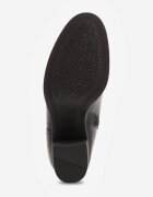 m.daszynski Botine cu toc gros din piele naturală cu decupaj decorativ Elavita Negre