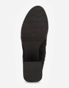 m.daszynski Botine elegante cu toc gros inserții elastice și curea cu cataramă Hyanie Maro Negre