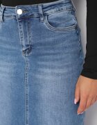 m.sara Fustă Albastră din denim tip creion Brunavia