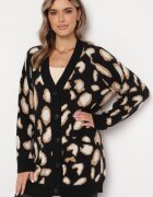 m&v Cardigan Negru Lejer cu nasturi Heromena