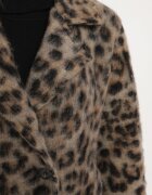 Made in Italy Palton Bej Dublu rând Cu imprimeu leopard Cu buzunare oblice Niathriel