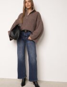 Made in Italy Pulover cu adaos de lână cu model în dungi Apercine Bej
