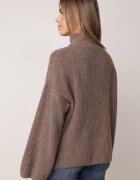 Made in Italy Pulover cu adaos de lână cu model în dungi Apercine Bej