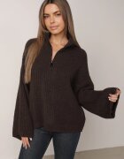 Made in Italy Pulover cu adaos de lână cu model în dungi Apercine Maro