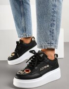 maira Adidași Negri cu Platformă cu Ornamente Metalice Falonela