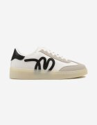 maira Sneakers Albi în stil de tenis clasici cu aplicație decorativă Elddiva