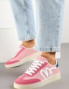 maira Sneakers Roz în Stilul Tenisilor Clasici cu Aplicație Decorativă Elddiva