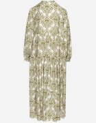 maja studio Rochie Cloș Verde din Viscoză cu Model Ornamental Gonavina