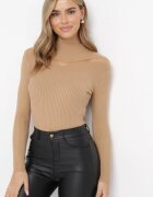 manosque Maletă Maro din tricot cu bandă transparentă la decolteu Sowilla