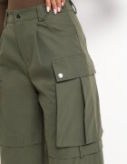 manosque Pantaloni Cargo Verzi cu Craci Largi Milosani