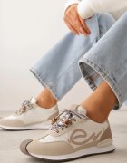 marquiiz Adidași Bej cu Model Geometric Prisnore