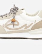 marquiiz Adidași Bej cu Model Geometric Prisnore