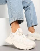 marquiiz Adidași Bej Streetwear pe Talpă cu Reliefuri și Velcro Zilanne