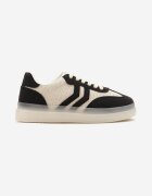 marquiiz Adidași Negru-Bej Stil Tenis cu Dungi Geometrice Falenira