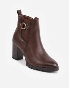 marquiiz Botine cu Toc și Curea cu Cataramă Benalia Maro