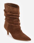 marquiiz Botine cu toc stiletto tip kitten cu carâmb drapat Sarra Maro
