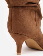 marquiiz Botine cu toc stiletto tip kitten cu carâmb drapat Sarra Maro
