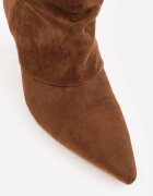 marquiiz Botine cu toc stiletto tip kitten cu carâmb drapat Sarra Maro