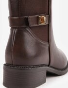 marquiiz Botine elegante cu talpă joasă (tip chelsea) și curea decorativă Viwila Maro