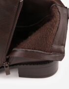 marquiiz Botine elegante cu talpă joasă (tip chelsea) și curea decorativă Viwila Maro