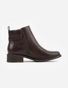 marquiiz Botine elegante cu talpă joasă (tip chelsea) și curea decorativă Viwila Maro