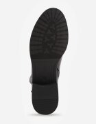marquiiz Botine elegante cu talpă joasă (tip chelsea) și curea decorativă Viwila Negre