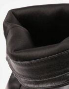 marquiiz Cizme cu toc cu gambă largă efect stratificat și cataramă Redomi Negre