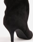 marquiiz Cizme elegante pe toc cui peste genunchi cu guler răsfrânt Nines Negre