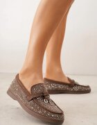 marquiiz Mocasini Maro Decorați cu Zirconii și Aplicații Isirsyss