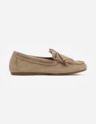 marquiiz Mocasini Verzi Decorați cu franjuri fundă și mărgele Woodswift