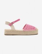 marquiiz Sandale fucsia Espadrile cu talpă groasă cu împletitură de rafie Ilisona