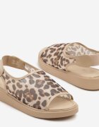 marquiiz Sandale leopard cu curea decorativă la călcâi Avelmoi