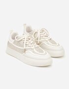 marquiiz Sneakers Bej pe Talpă Groasă cu Zirconii Catith