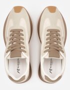 marquiiz Sneakers decorați cu model geometric Sameen Bej Bej