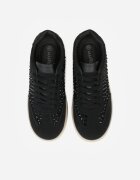 marquiiz Sneakers Negre pe Talpă Groasă Decorați cu Zirconii Orinrya